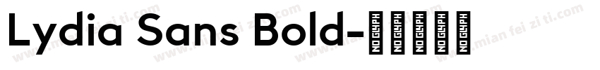 Lydia Sans Bold字体转换